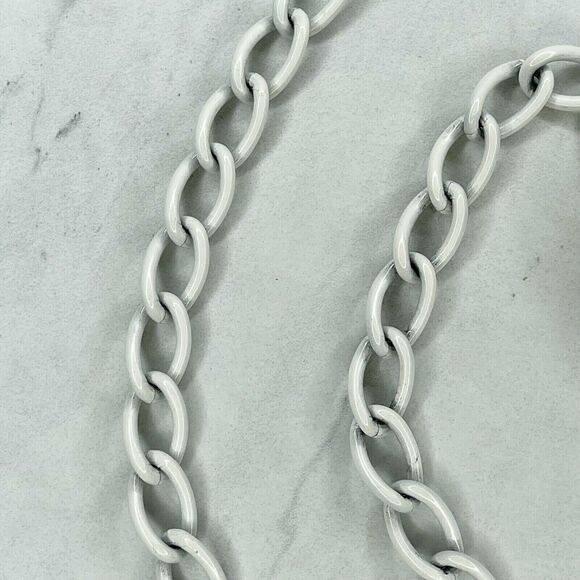 White Beehive Swirl Tassel Charm Chain Link Belt Extra Small/Small (XS/S) ✨ - Picture 8 of 11